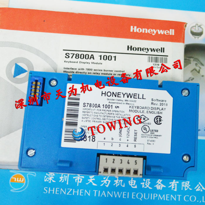 【实物拍摄】Honeywell美国霍尼韦尔S7800A1001工作状态显示板