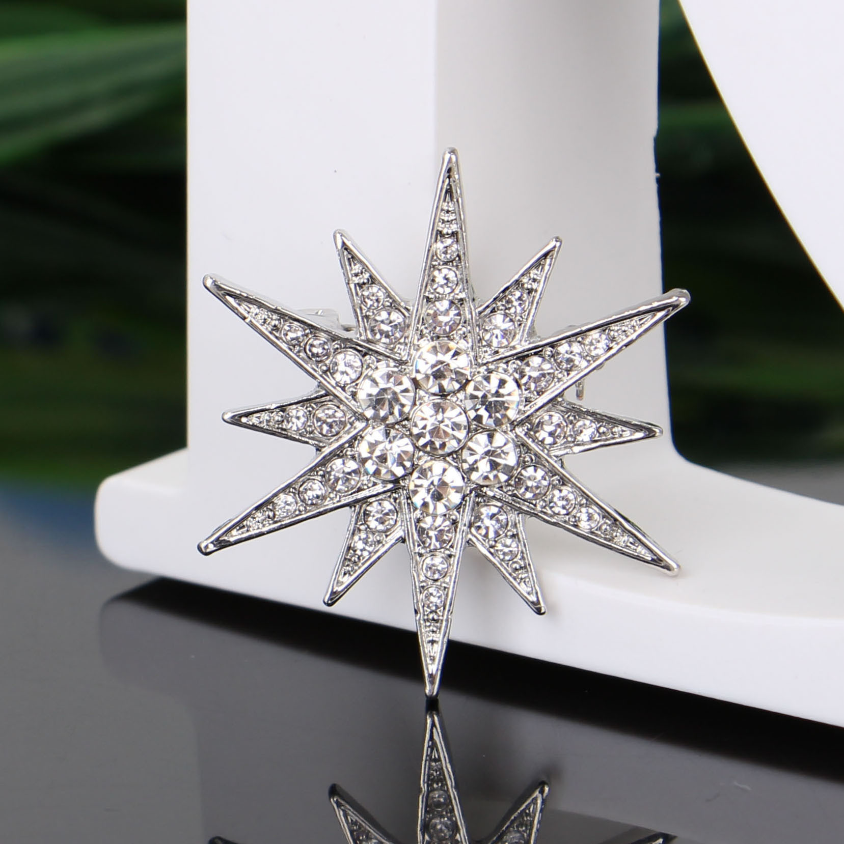 Kleine schmuck großhandel diamant reis wort brosche mode hemdknopf kragenknopf zubehör_voghion.com