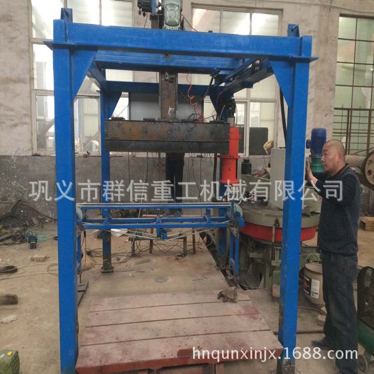 免烧砖机智能码坯机 自动转盘砖机夹砖机 实心砖码垛机