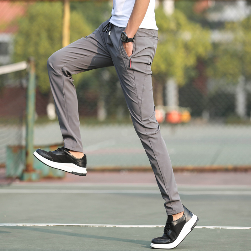 2019 summer new pattern Men's trousers summer Thin section man Casual pants Versatile Self cultivation Quick drying Sports pants trousers