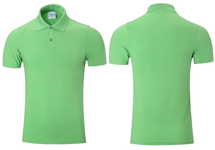 Cotton polo for work, with short sleeve, custom-made