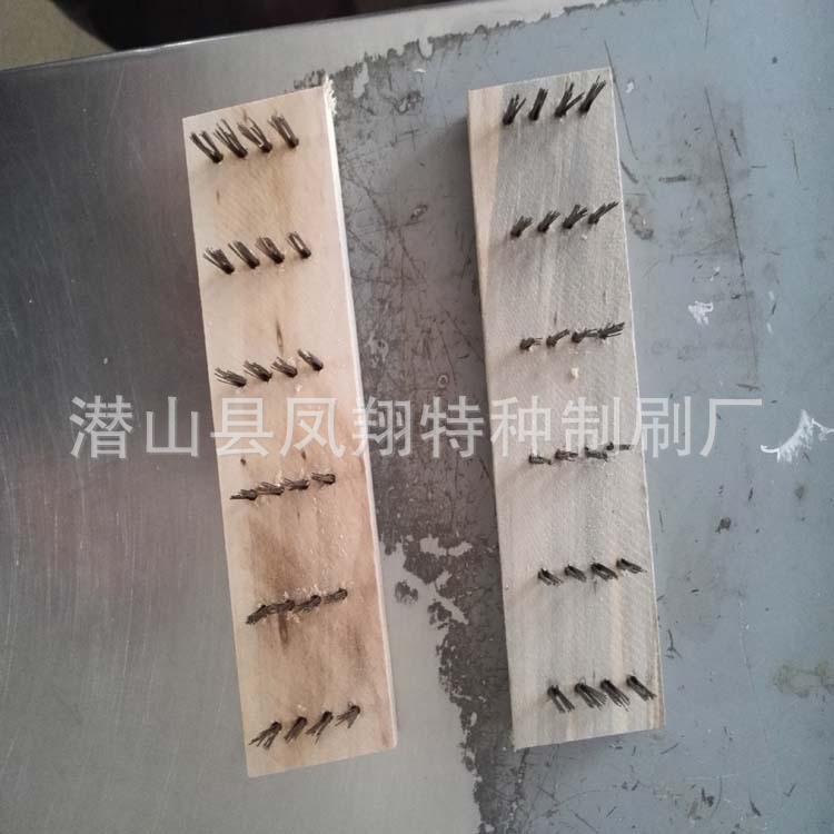 厂家直销木板钢丝排刷 碳钢钢丝排刷 镀铜钢丝刷
