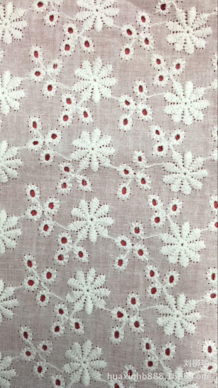 棉布刺绣打孔花边镂空门幅厂家直销服装辅料新款热销宽花边