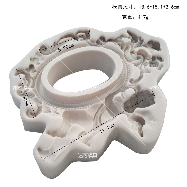 Fondant molde de silicona Ángel gran marco pastel chocolate herramientas para hornear fábrica directa al por mayor