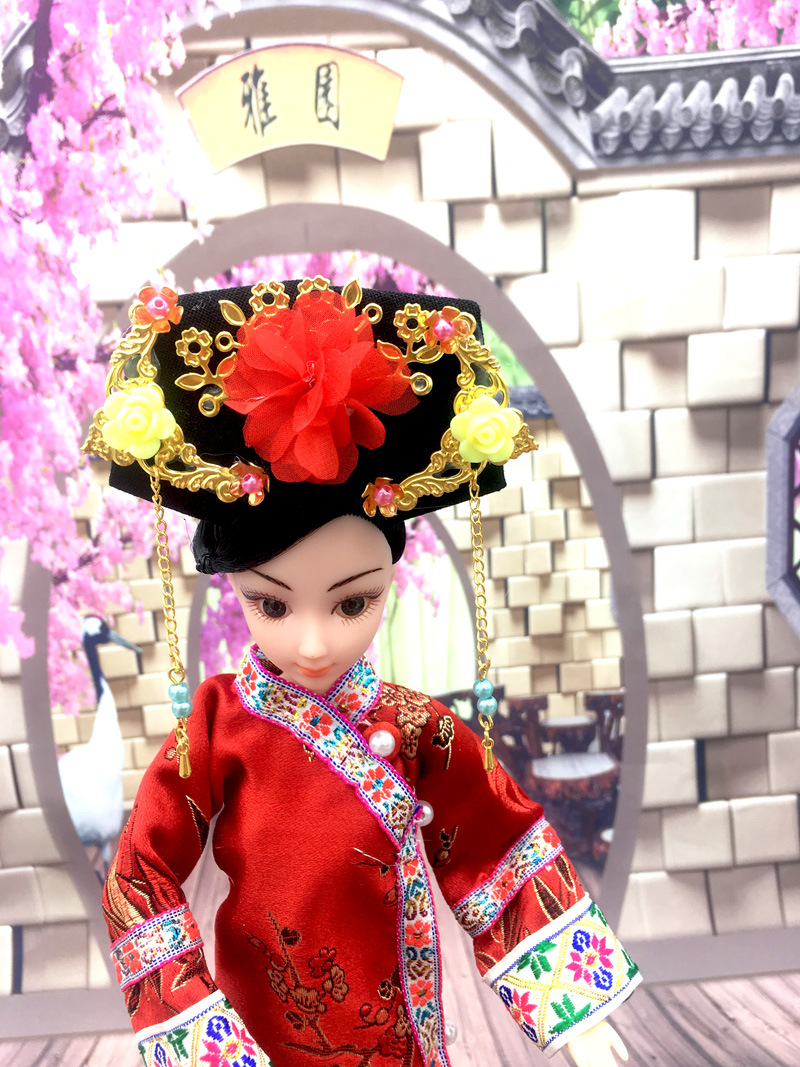 毛绒公仔、玩偶、娃娃-清朝古装娃娃格格衣服