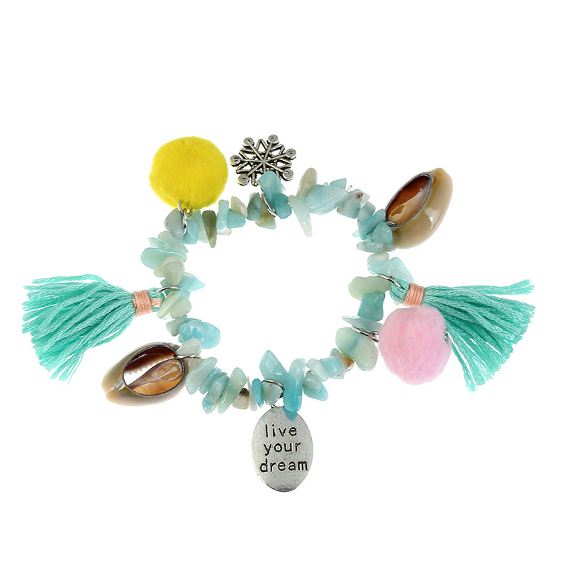 Fashion OL shellBracelet (Lake blue)NHNNZ3018-Lake blue