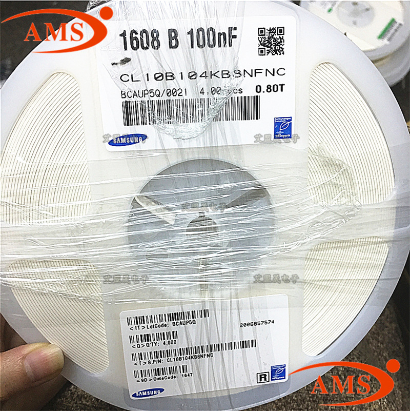 CL10B104KB8NFNC 0603 X7R 100NF -+10% 50V 三星原装贴片电容