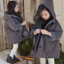 2019新款女童冬裝棉衣中大童韓版連帽保暖外套韓國童裝一件代發