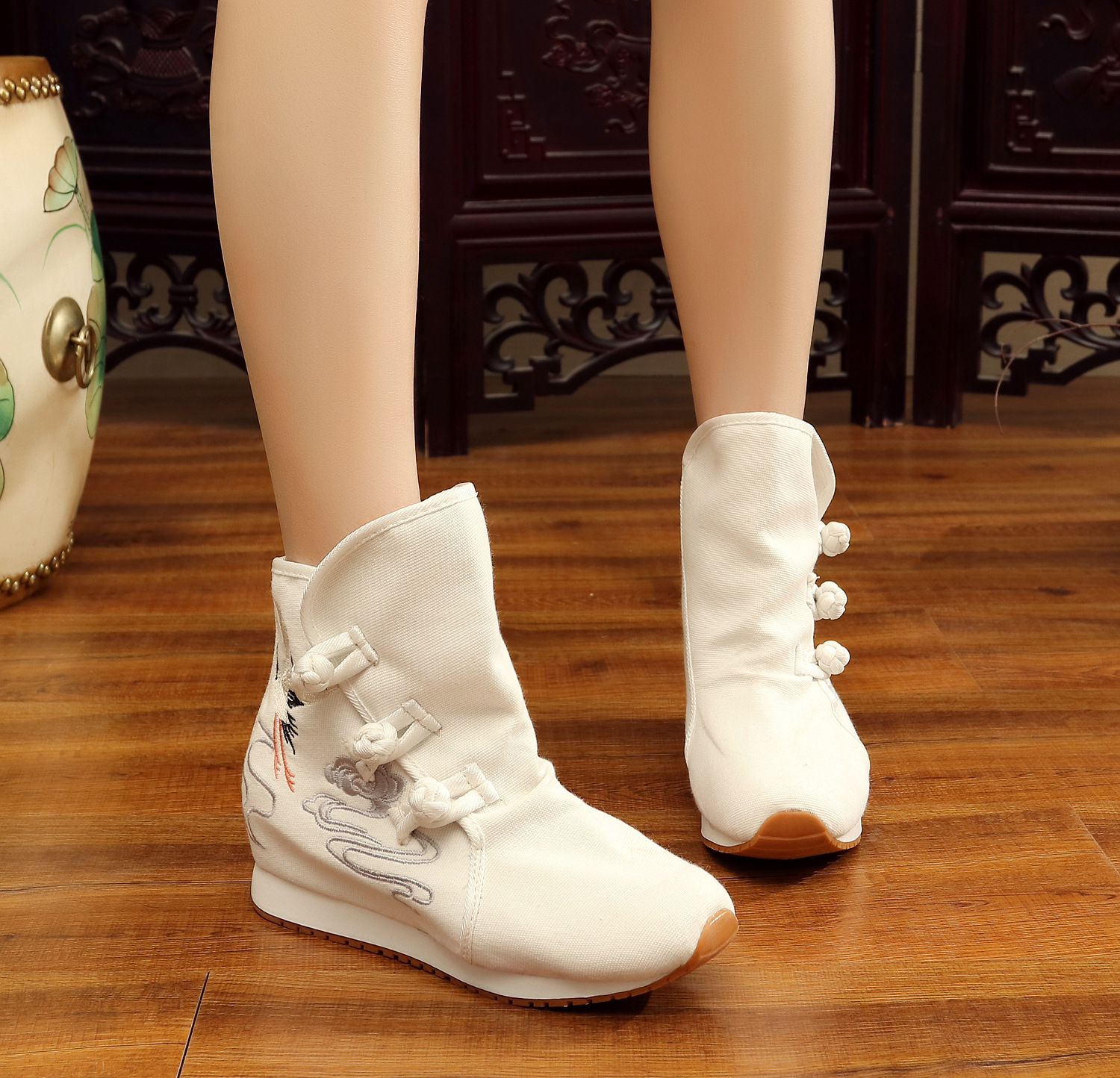 Bottes femme FLEUR DE JINCHEN en Tissu - Ref 3354945 Image 21