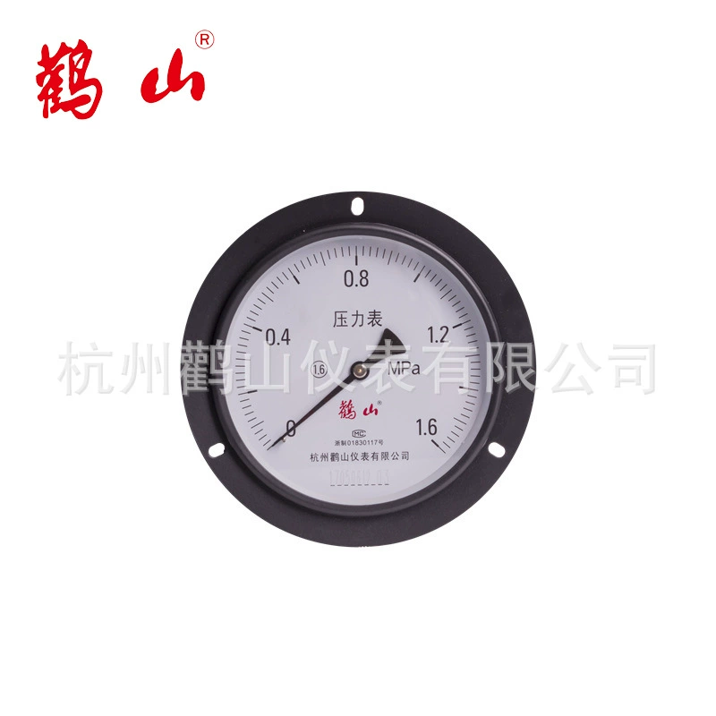 Осевой манометр Y150ZT с кромкой, манометр воздуха, обычно используемый манометр, прямые продажи с фабрики, Dangshan