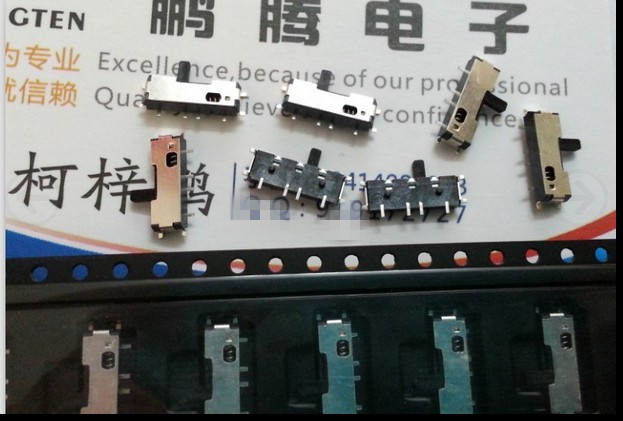 台湾原装美琪 贴片8脚自复拨动开关 左边柄 NSS607-212N-FEEG1T