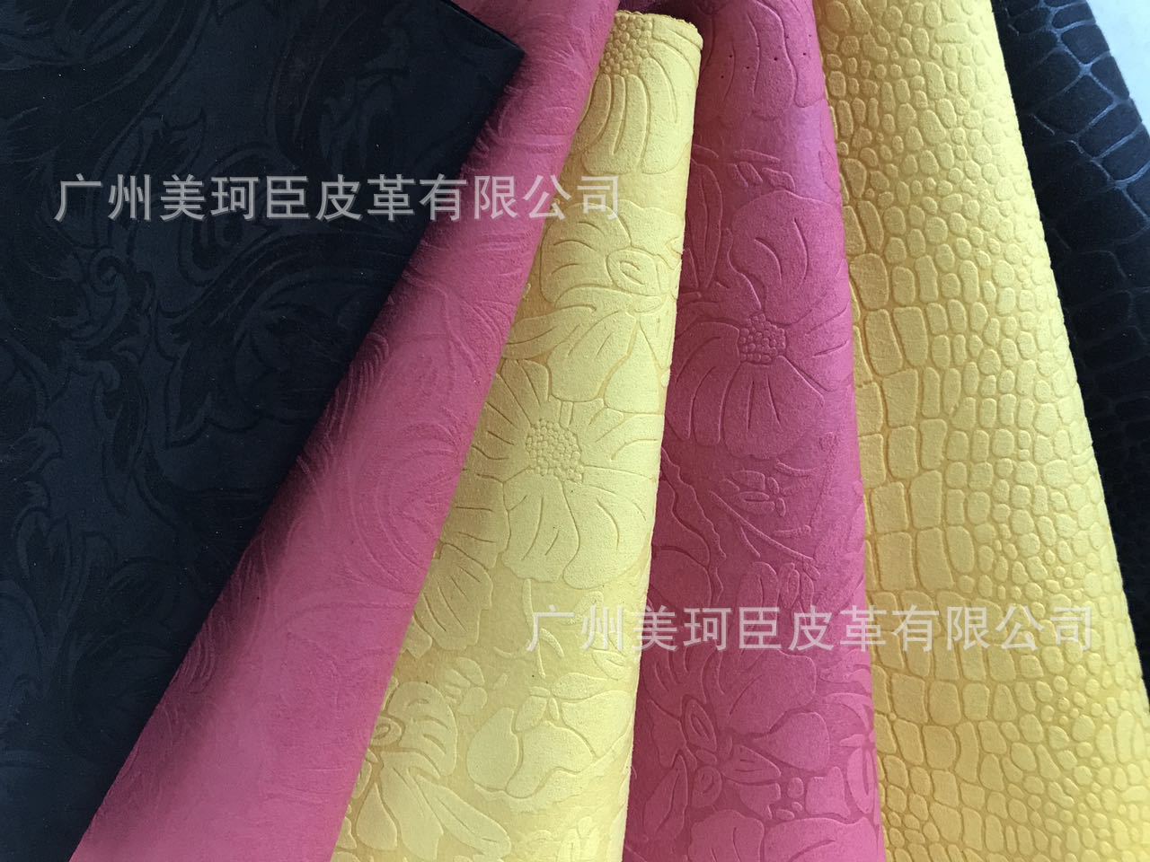 特殊压纹超纤、手套压纹超纤、压花超纤、压地球纹超纤