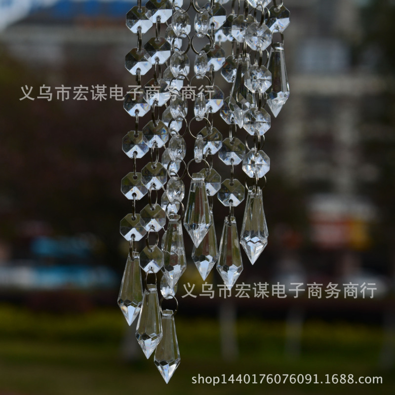 50cm Crystal Pendant Acrylic Bead String Wedding Decoration Props Curtain Partition