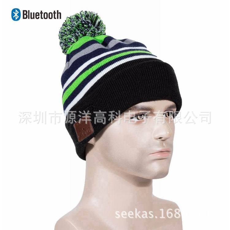 特价跨境货源蓝牙耳机帽10小时播放立体声震撼音质新款无线音乐帽