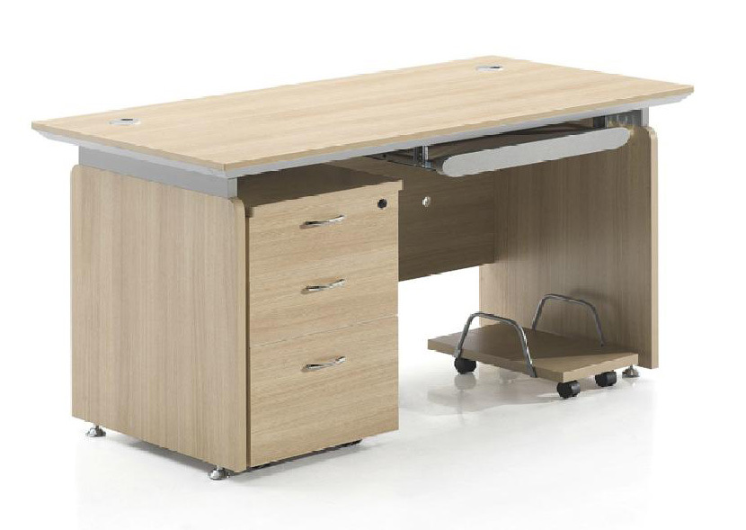 简约办公家具实木办公桌员工桌屏风可定制 台式家用职员办公桌