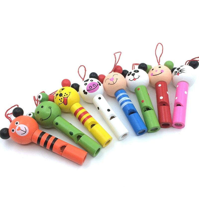 Wooden music children's toy, ecological mobile phone, backpack, creative cartoon bag decoration, whistle