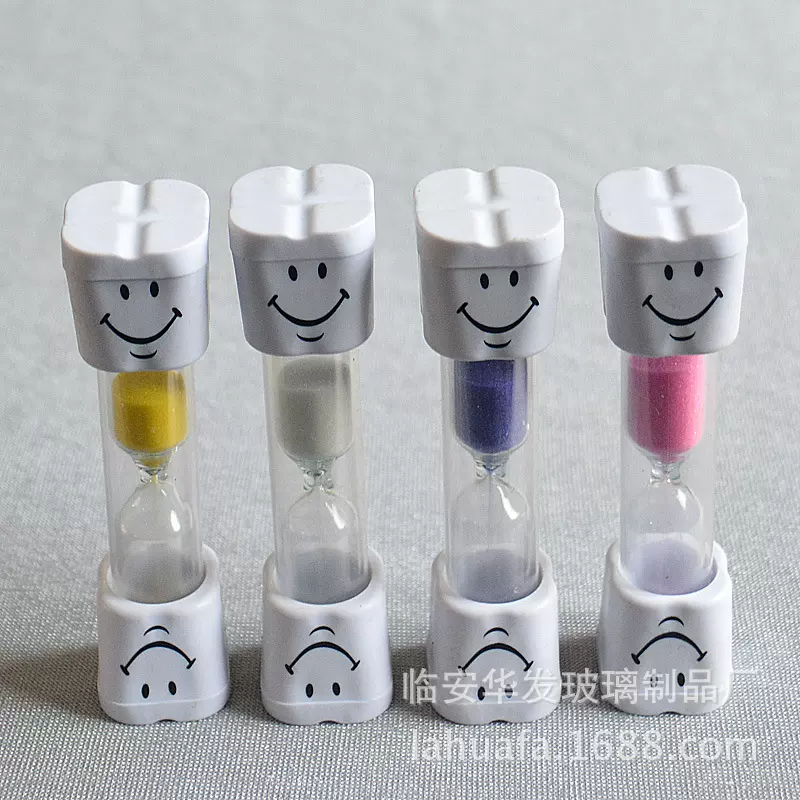 塑料沙漏 卡通笑脸沙漏1/2/3/5/10?儿童玩具礼品沙漏