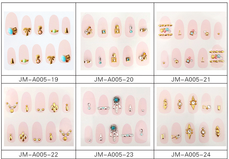 New fashionable diamond-shaped nail stickers, diamond nail stickers for decoration, Korean DIY 3D diamond customization detail image 2