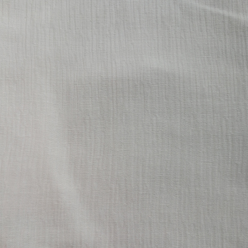 专业生产 丝麻树皮绉 纯色桑蚕丝交织丝绸布料 真丝提花面料定 制