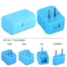东莞WTA-50-1U 双USB旅游充 转换插头 通用型充电器 多功能 PP盒
