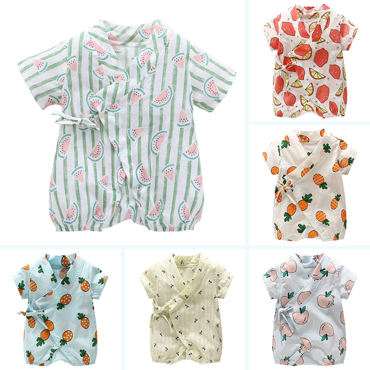 2021 summer one-piece short baby clothes...