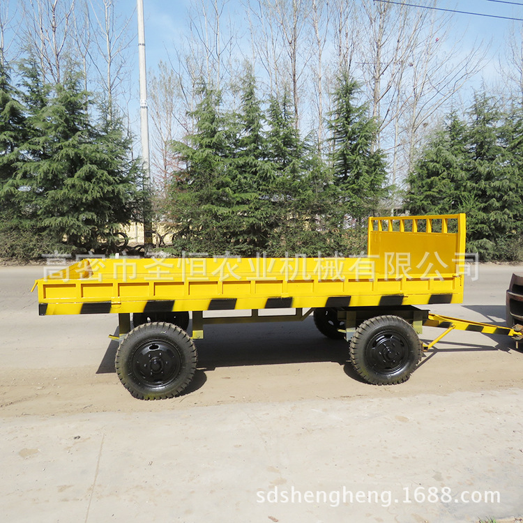 农用工具车拖车 4轮转向多用途拖车 重型运输工具拖车