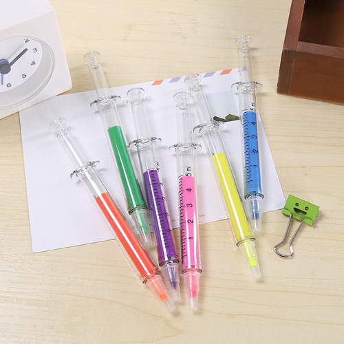 Small highlighter pen, color office stationery key marker pen, advertising pen, Korean creative cultural supplies gift