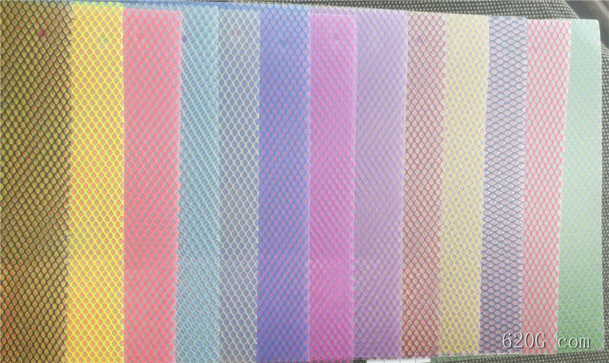 彩色半透明EAV夹网布 环保EVA六角夹网布 塑胶EVA夹网布