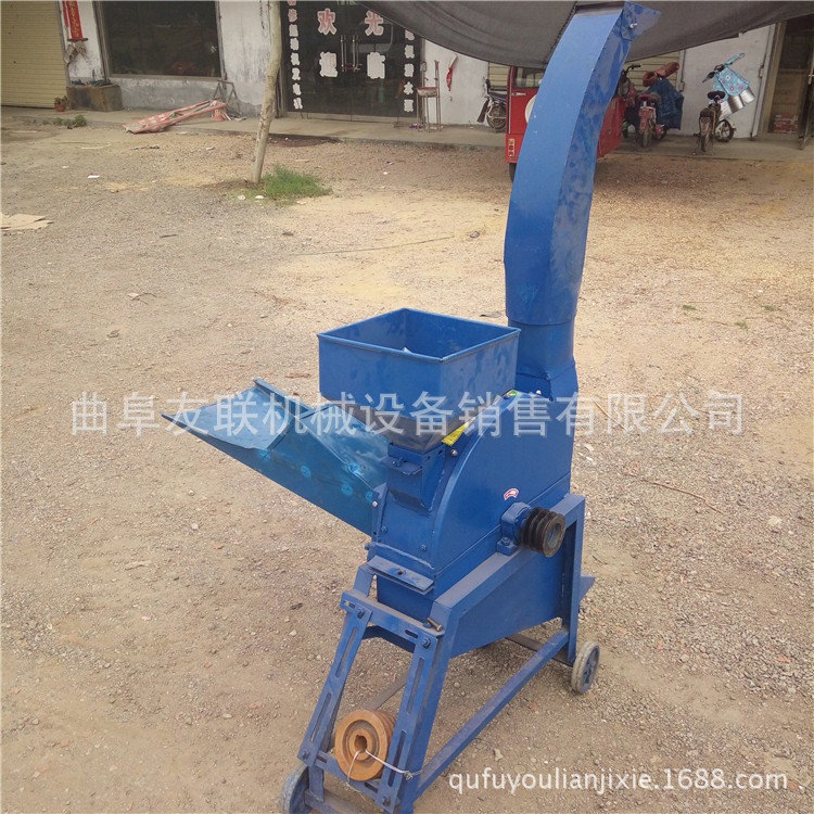 青稻草碎草粉碎机 高喷多功能铡草粉碎机 小型铡草机35