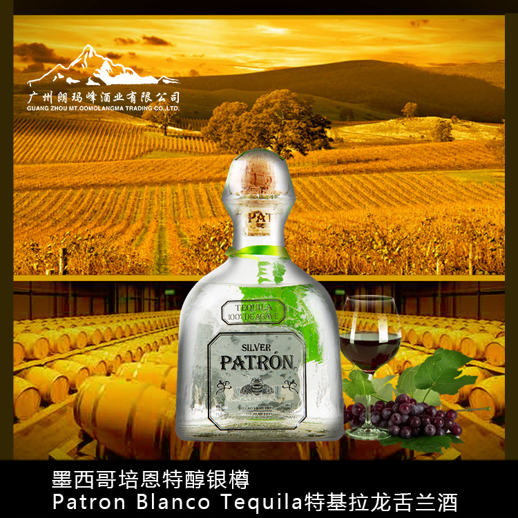 墨西哥培恩特醇银樽 Patron Blanco Tequil