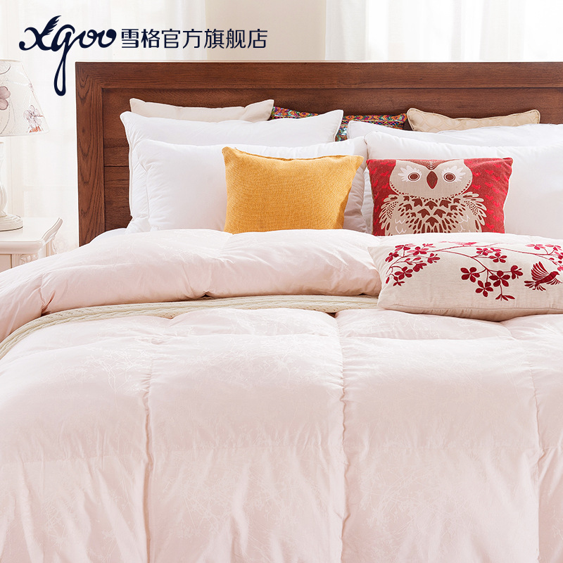 Shegg Home textiles Manufactor wholesale 95% Goose down is Beige thickening 1.4KG The quilt core pure cotton Goose down is