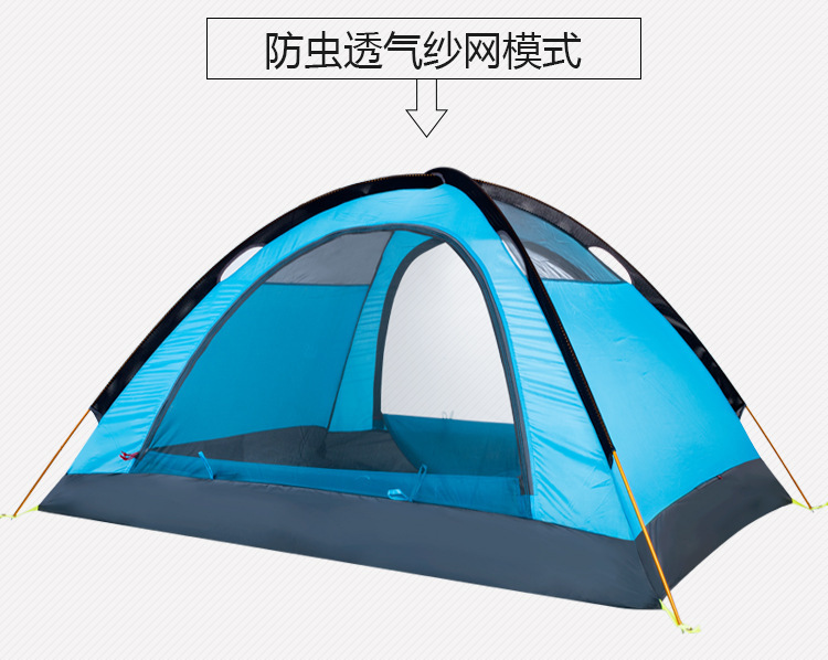 pinnacle Ultra-light Double-person Double-layer Aluminum Pole Anti-storm Rain and Snow Skirt Tent Outdoor Camping Mountain Climbing Four Seasons Snow Tent