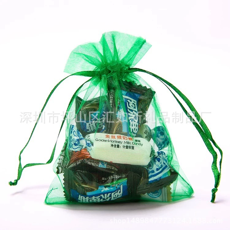 Все размеры на складе, сумки из органзы/подарочные марлевые сумки/гарячие марлевые сумки, прозрачные марлевые сумки, марлевые сумки с жемчугом на шнурке