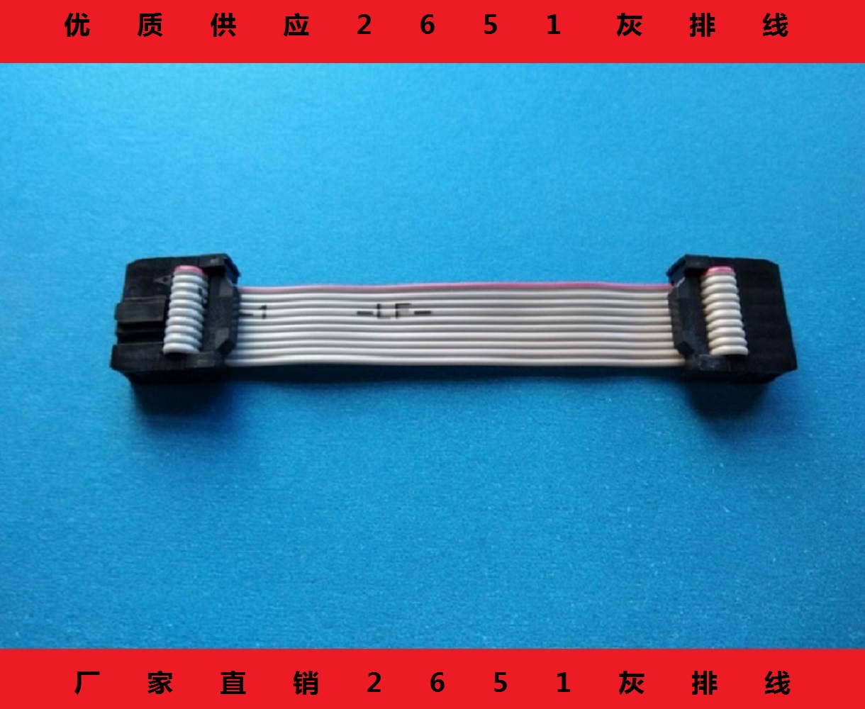 厂家直销2651灰排线10P