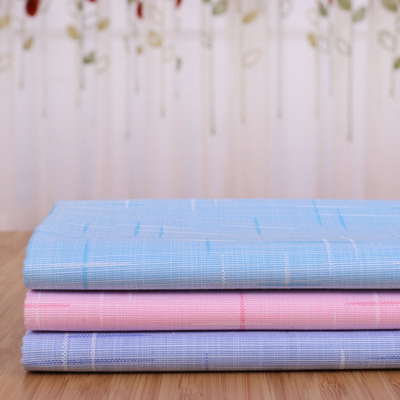 厂家直销CVC涤棉竹节印花面料 男士工作服装衬衫用布现货供应