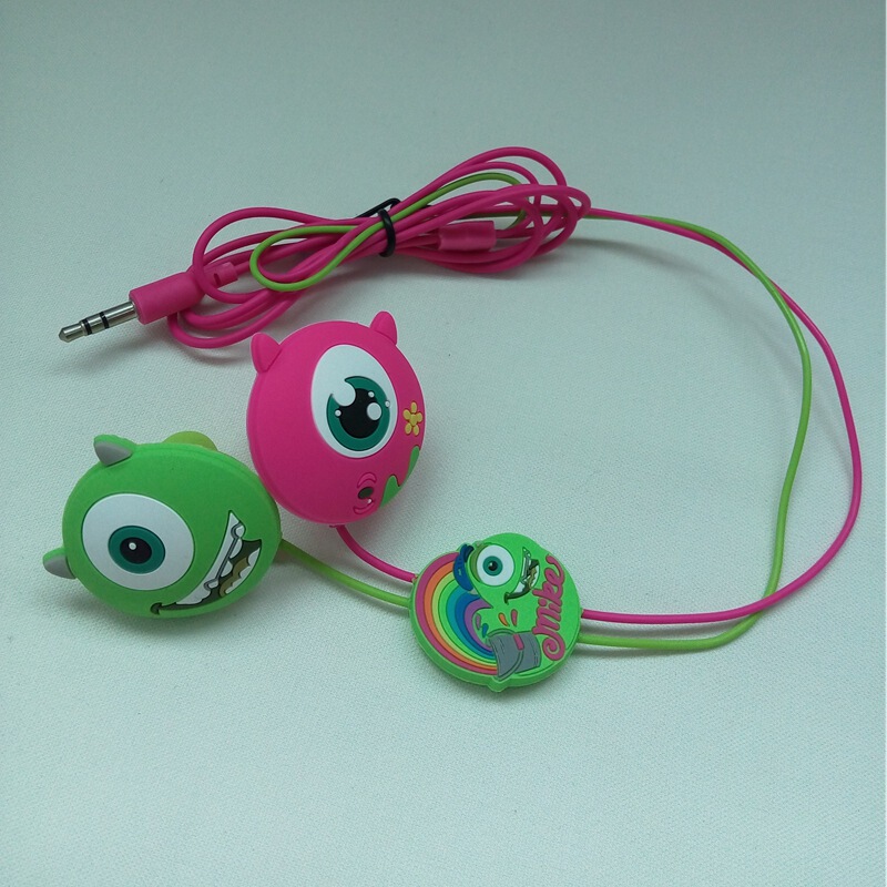 Headset Factory Sample Contributions Customized Silicone Cartoon Headset Monster Drop Glue Doll Mobile Phone Headset