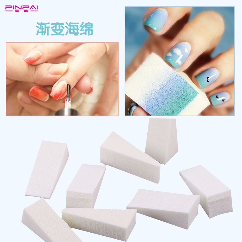 Wholesale of nail enhancement products Gradual sponge DIY Sponge creative Star Sky nail Gradual nail dedicated single price