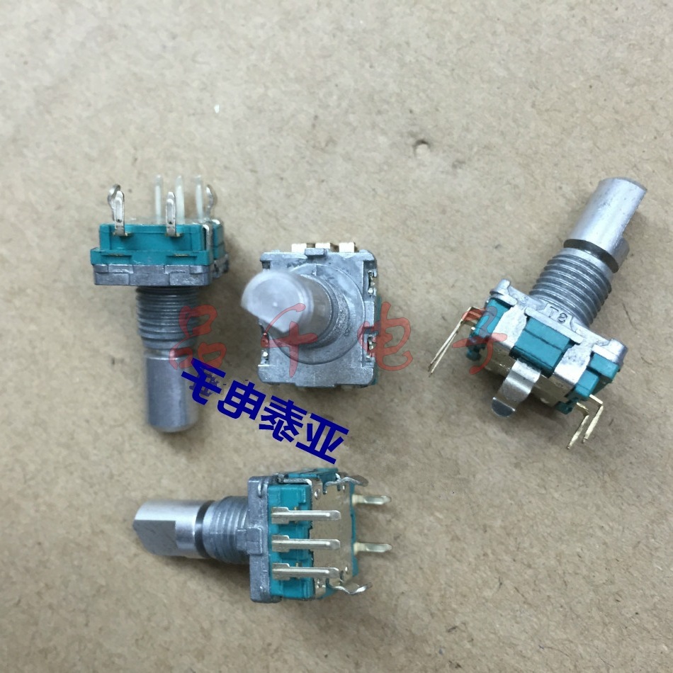 台产编码器EC11型带开关20定位20脉冲点轴长17mm包螺纹