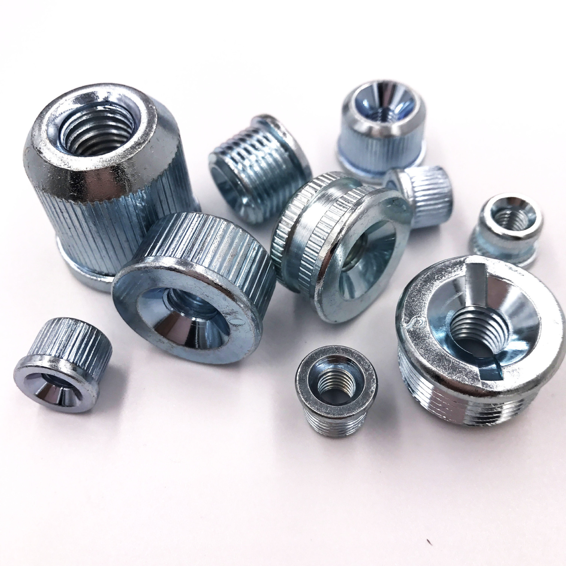 现货供应有唇帽 家具螺母12.7*1.0管竹节管配件铁塞锥形螺母铁堵