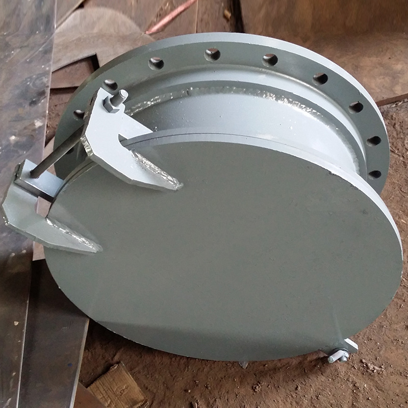 圆形拍门 法兰连接拍门 可按图纸加工订做各种形式拍门实体厂家|ms