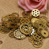 Accessory with gears, pendant, punk style, wholesale