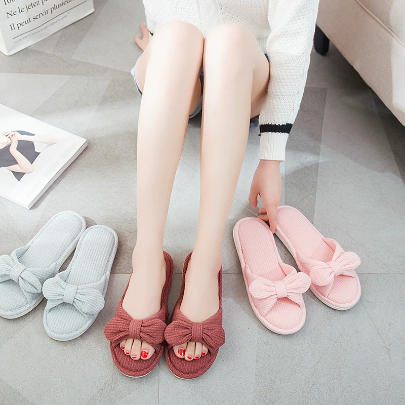 Льняные тапочки в японском стиле, Нескользящие мужские и женские, без принта, тихие хорошие домашние тапочки из хлопка и льна с деревянным полом