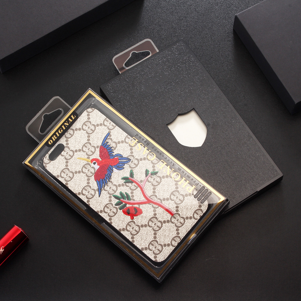 新款熱銷iphone7plus刺繡手機殼蘋果6s創意硬殼8X蜜蜂保護套