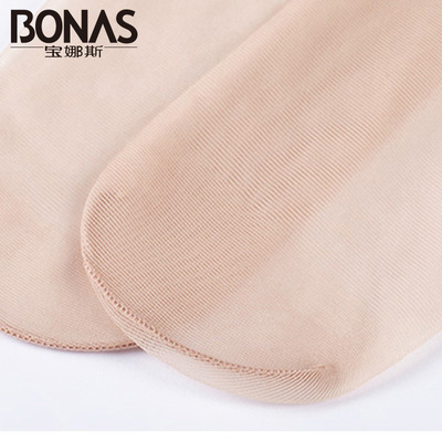 宝娜斯胖MM百搭加档加大肤色丝袜 时尚隐形30D高弹性感女袜批发