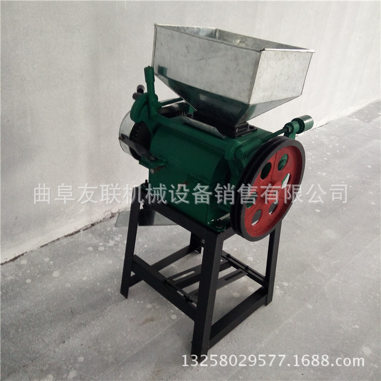 家用型豆扁机 高效花生高粱破碎机 厂家直销黄豆小麦挤扁机