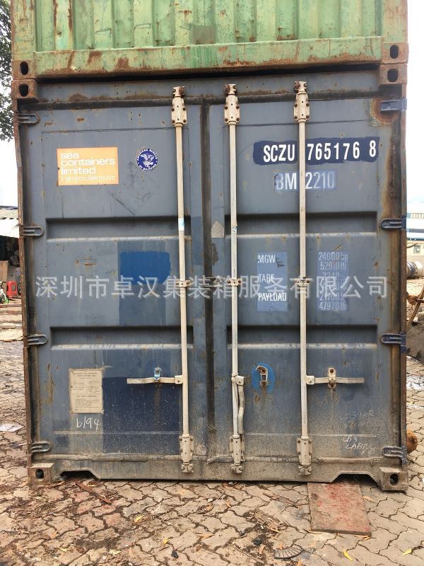 深圳供应二手集装箱 20GP 20英尺长度6米集装箱 旧集装箱回收