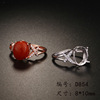 Wedding ring, stone inlay, silver 925 sample, simple and elegant design, custom made, wholesale