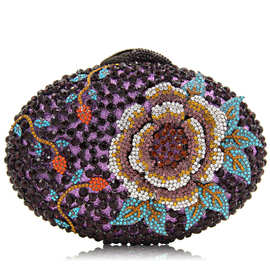 嘉喜利【钻】欧美奢华时尚镶钻晚宴包晚装包 满钻女包新娘包代发