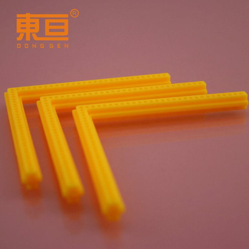 S777575黄 直角杆 十道杆 玩具配件 科技模型零件 直角杆升级版