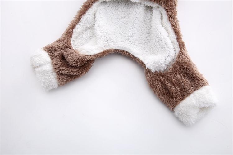 Autumn Winter Warm Fleece Dog Clothes for Small and Medium Dogs